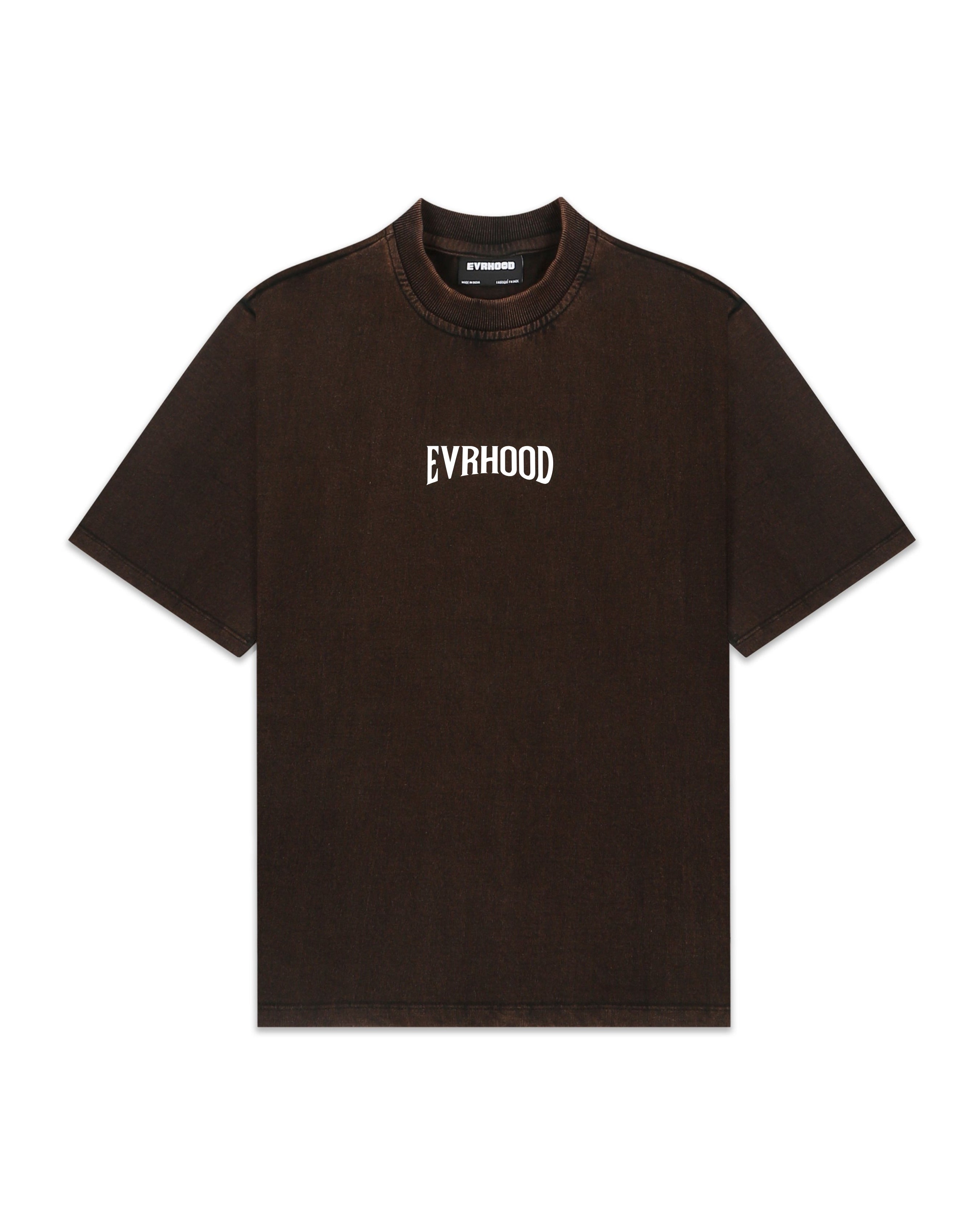 Acid Wash Tee - Wood Bark