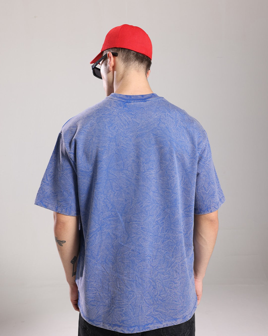 Stone Washed Tee - Electric Blue