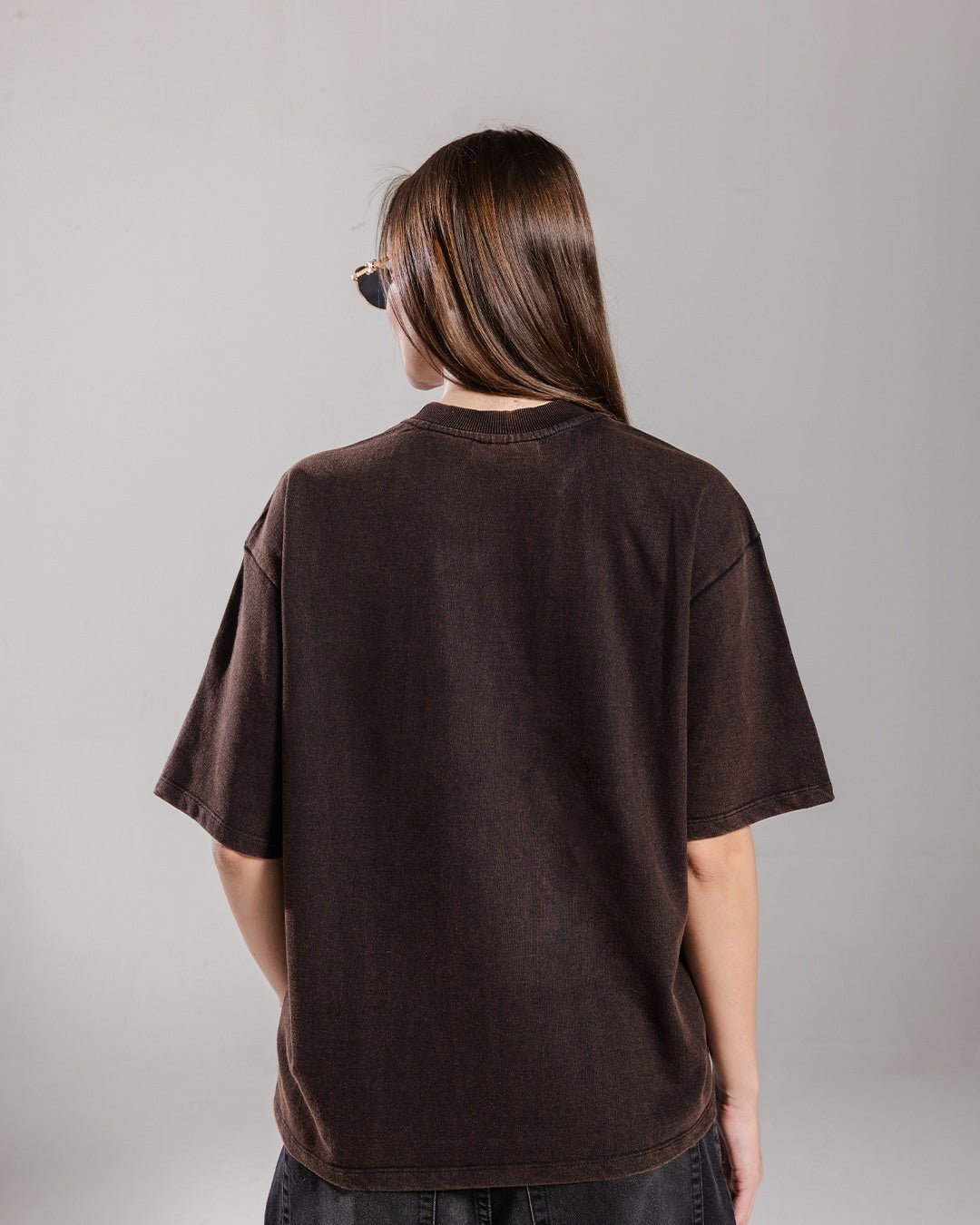 Acid Wash Tee - Wood Bark